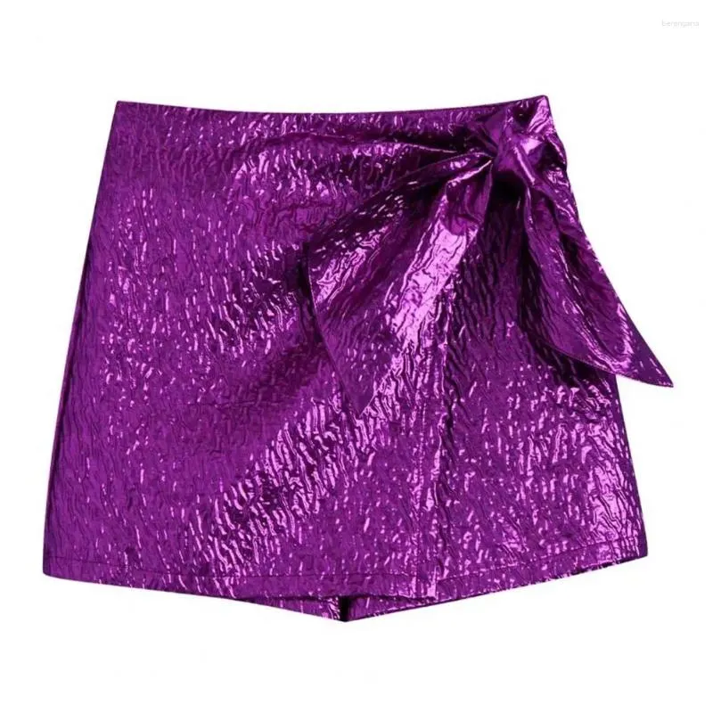 Kvinnors shorts Stylish Bowknot Decoration High midjan ruffle Women Spring/Fall Mini kjolstil Kort för fest