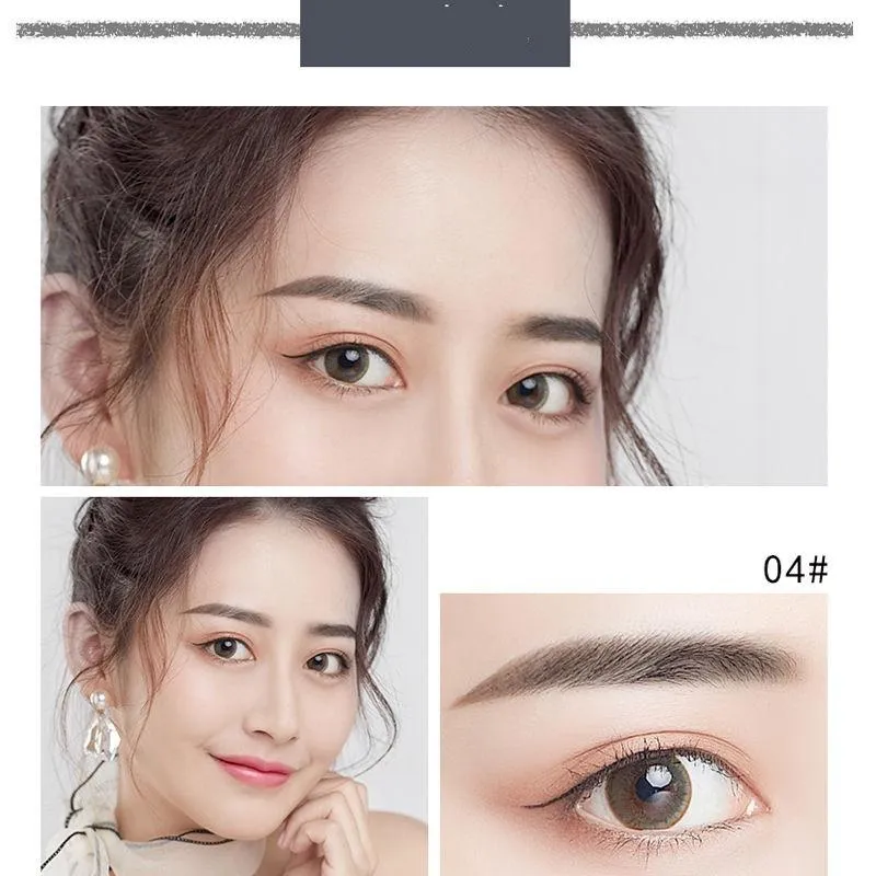 Eyebrow Enhancers Qishi Beauty Tattoo Special Flat Head Line Pencil Waterproof Sweat Is Not Easy To Decolorize Lasting Can Be Whitened Ot71T