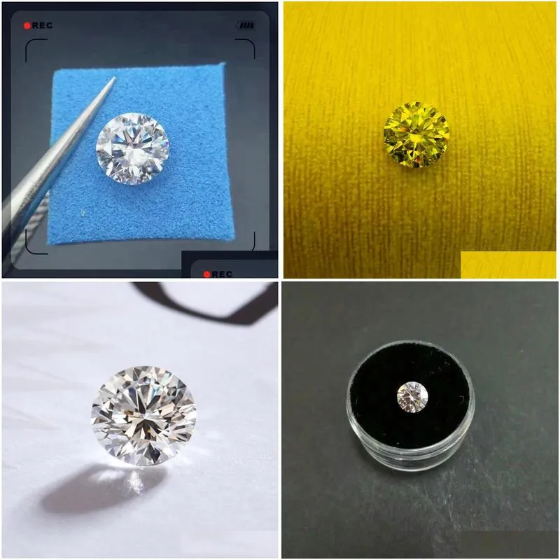 loose diamonds 2.5ct carat 8.5mm ef color moissanite stone brilliant round cut clarity vvs1 excellent lab diamond ring materialloose