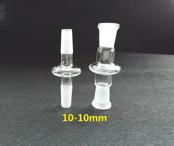 Standard Glass Adapter 7cm Hookah Bowl Adapter 14-14mm male 18-18mm male 14-18mm female glass adapter for glass water pipe bong oil rig