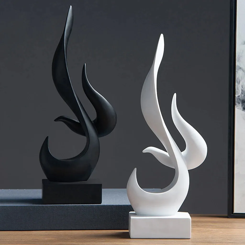 Abstract Sculpture Creative Figurine Living Room TV Shelf Modern Statues Abstract Figurine Statue for Home Decor Office Ornament 240123