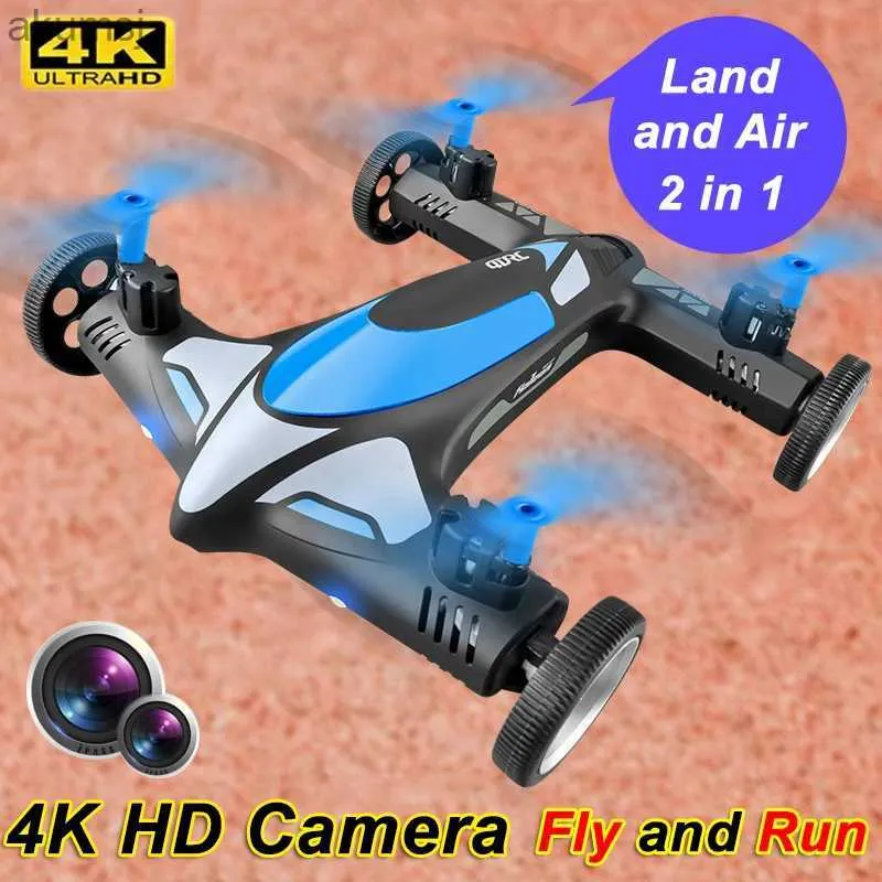 Drone V11 Mini Drone RC Araç Arazi ve Air 2in1 4K HD Kamera Profesyonel Quadcopter WiFi FPV Katlanabilir RC Uçak Helikopter Oyuncakları Hediyeler YQ240129