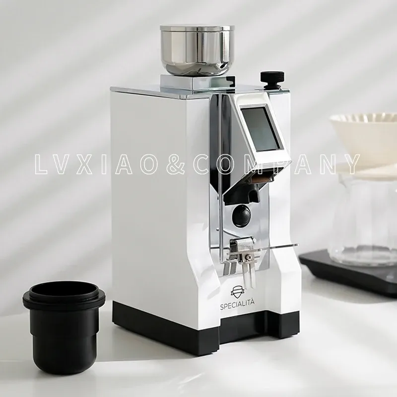 Mills Eureka Mignon Grinder RVS Hopper Single Dose Hopper Advanced AddOn met siliconen balg met mentaal deksel Zwart