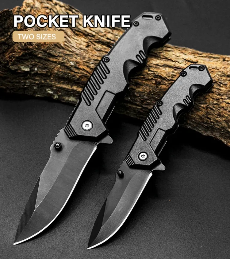 High Quality Pocket Folding Knife Portable 3Cr13Mov Stainless Steel Handle Outdoor Tactical Camping Survival Hunting Tools BY SEA