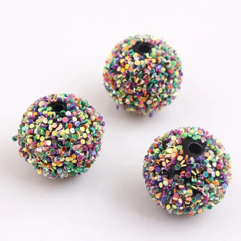 Lucite Oykza 12mm ~ 20mm Fashion Acrylic Squin Rhinestone Beads를위한 보석 목걸이 제작