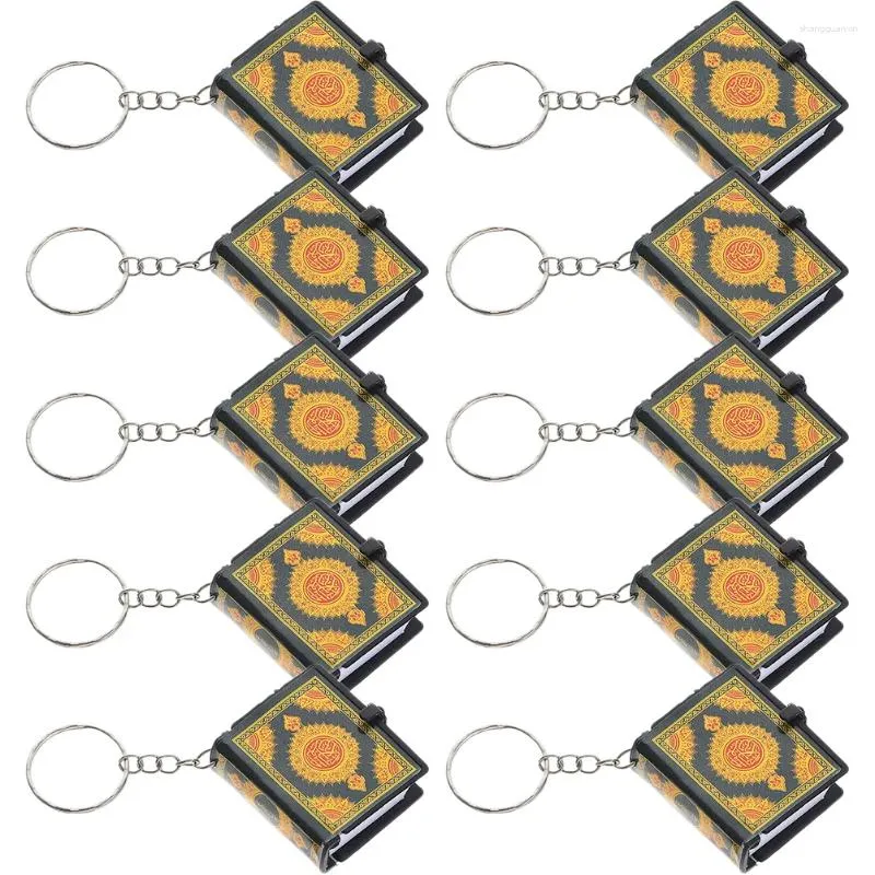 Keychains 10st Dekorativ vintage stil nyckelringar bärbara miniatyrprydnader