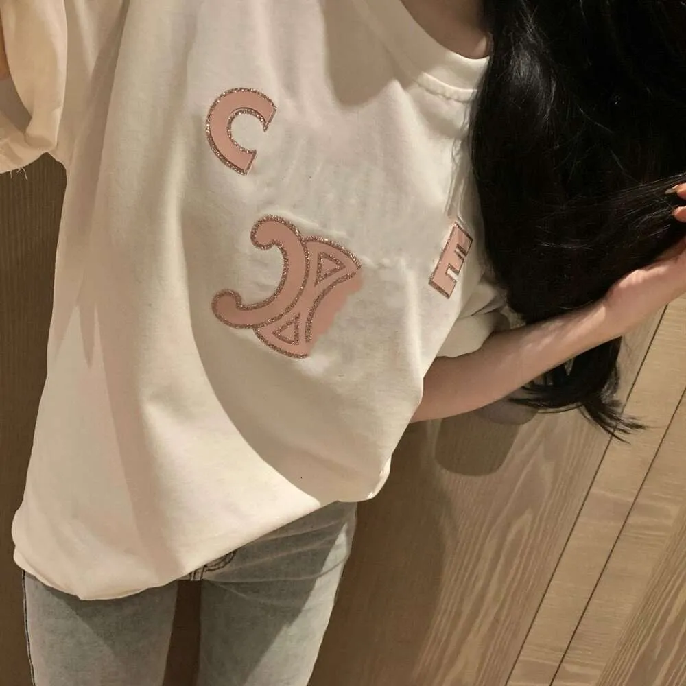 2024SS women t shirt designer T Shirt fashion triumph letter print graphic tee loose round neck pullover Tee casual short sleeve shirt tops