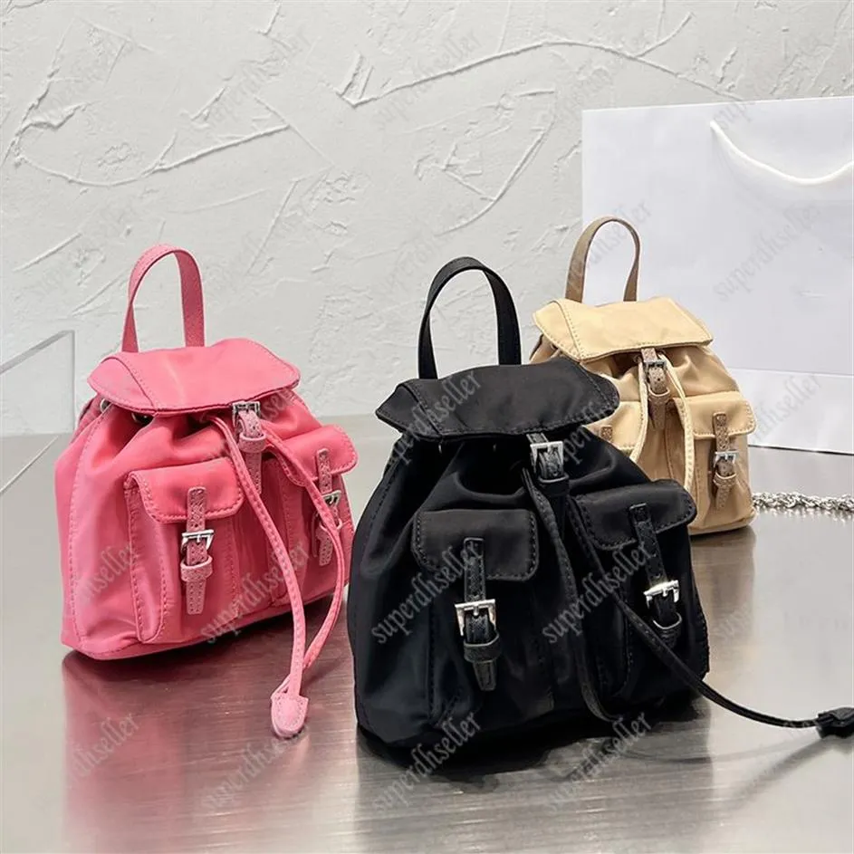 3 kolory najlepsze designerskie plecak Wysokiej jakości torebki Wysokiej jakości torebki Kobiety łańcuchy paski torebki mini totes klasyczne torebki szkoła plecak 244T