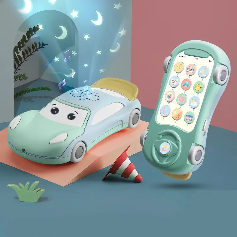 Музыкальные игрушки Монтессори, мобильный телефон для младенцев от 0 до 12 месяцев, детские обучающие игрушки, образовательные игрушки для девочек от 2 до 4 лет 240129