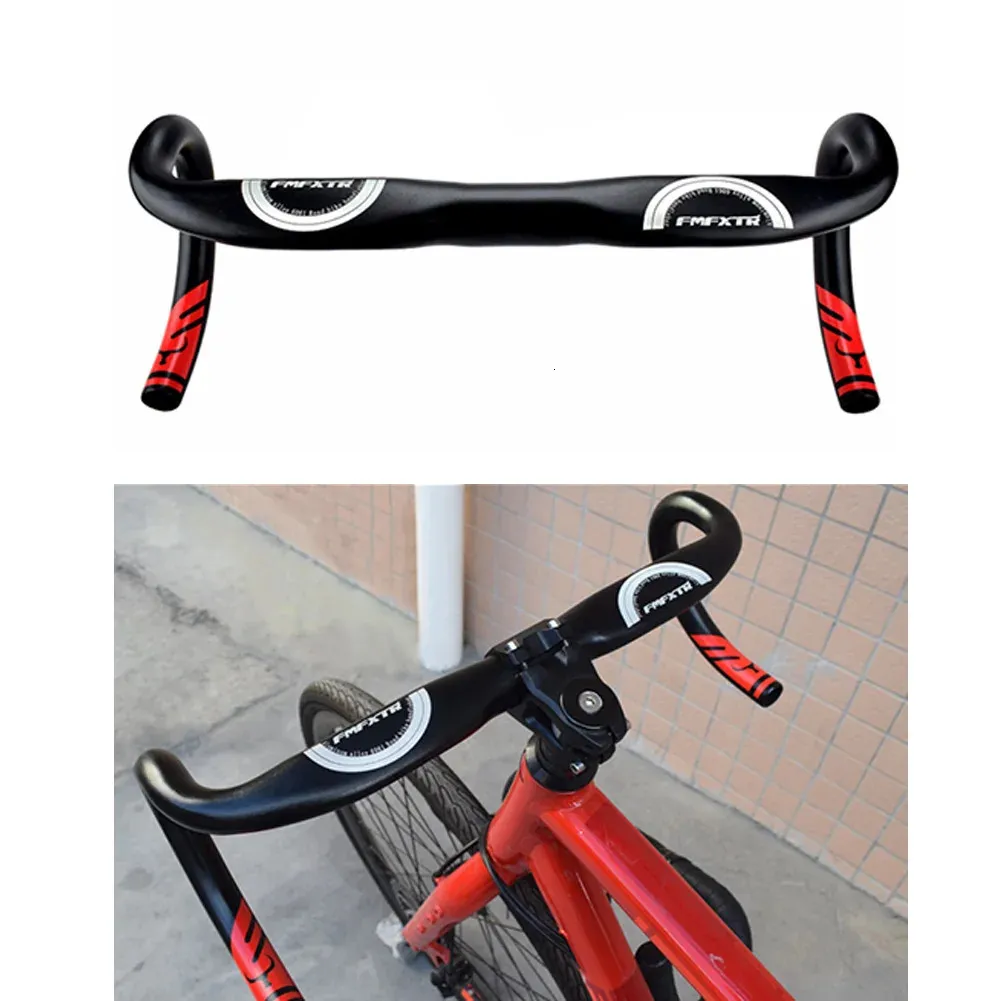 Ultralight Road Bike Handlebar Bicycle Handle Racing Drop Bar Reduce Resistance Bent 318mmx420mm Parts 240118