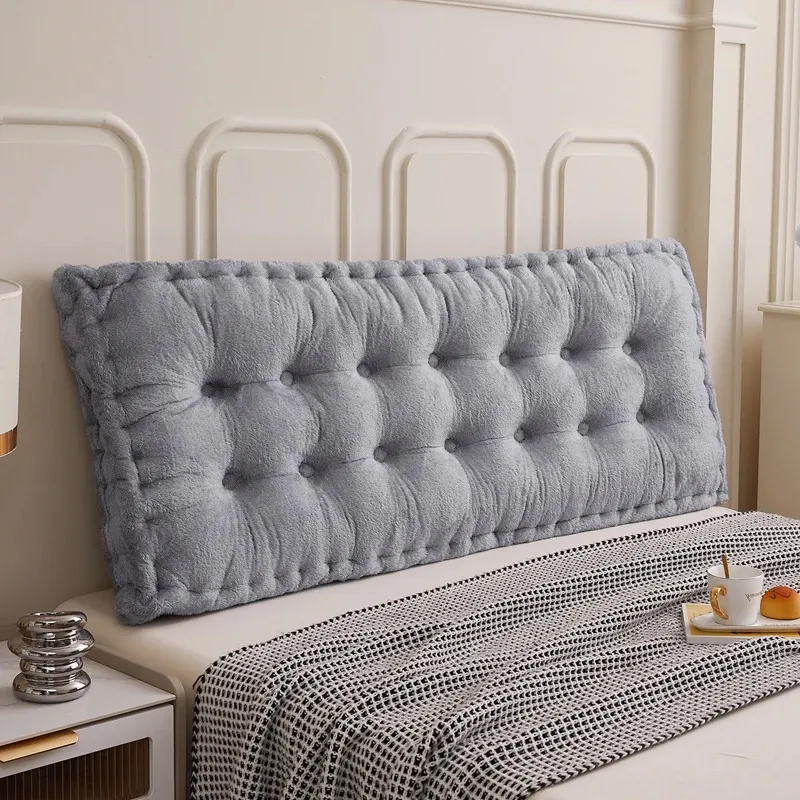 Сплошной цвет Подушка Зимний толстый диван Украшение для домашнего офиса Длинное сиденье Высококачественный коврик-татами 240122