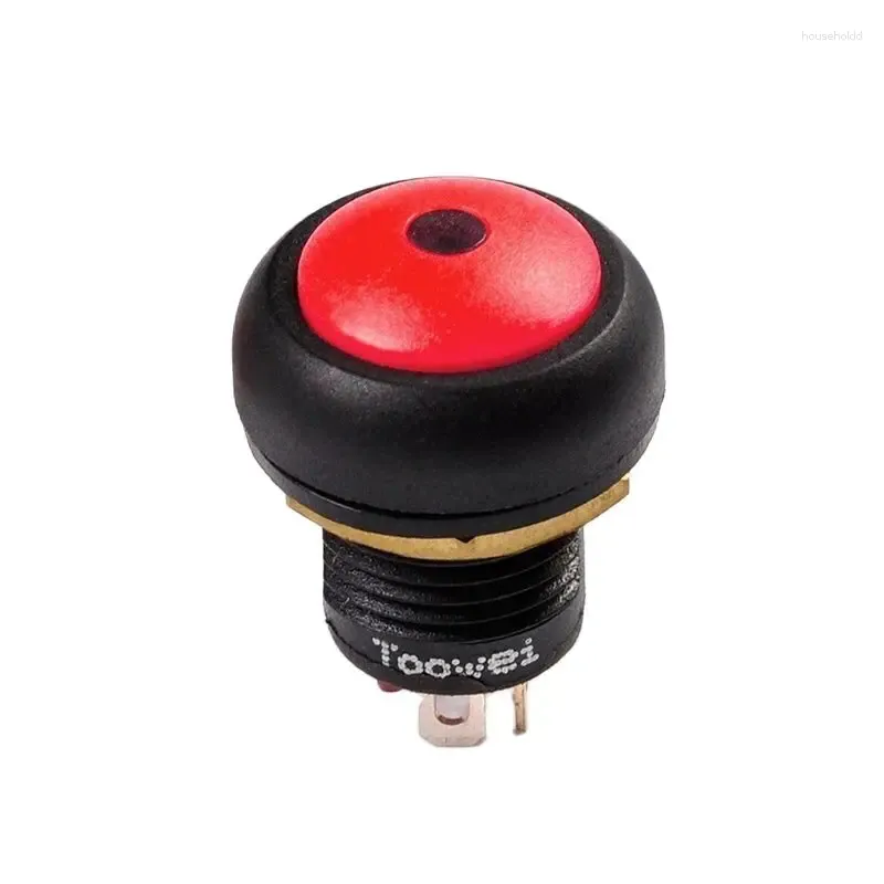 Luzes de teto 12mm travamento automático 2.4V 6V 12V 24V ponto led interruptor à prova d'água de partida elétrica