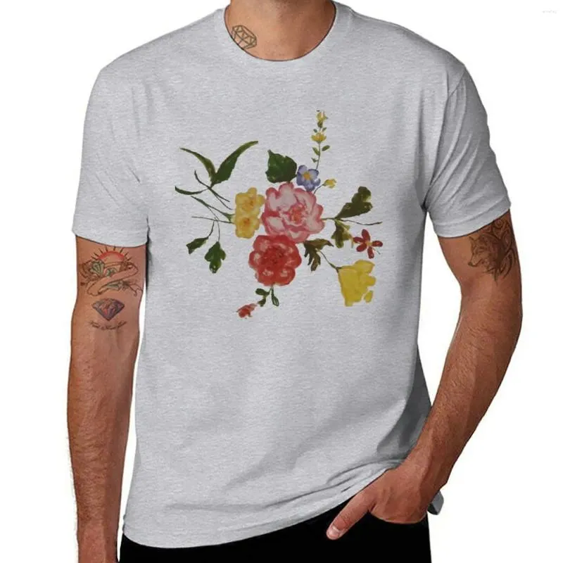 Polos Polos Art Floral Japońskie kwiaty T-shirt Czarne koszulki TEES Summer Tops Mens Bawełniane koszule