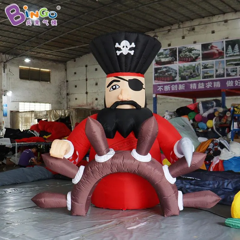 wholesale Personnage de pirate gonflable géant personnalisé de 10 pieds de haut / exploser une grande réplique de pirate pour une fête événementielle Jouets Sports