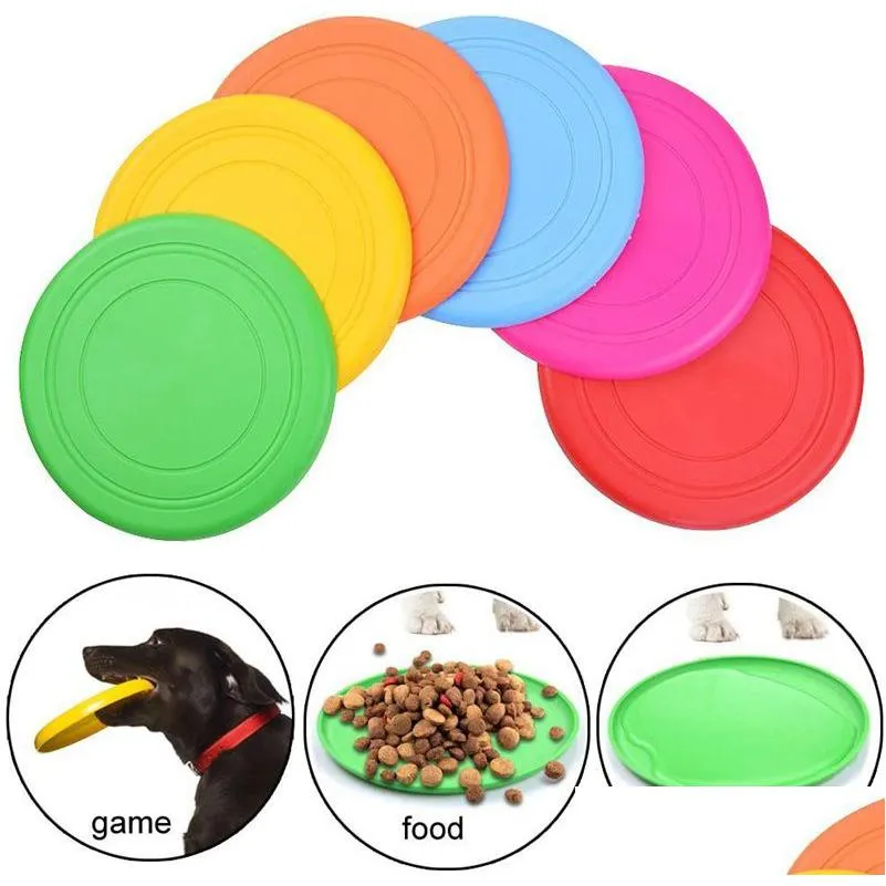 Jouets pour chiens à mâcher bol d'eau de nourriture jouet disques volants entraînement disque de Sile léger flottant guerre attraper jouer double livraison directe maison Otuok