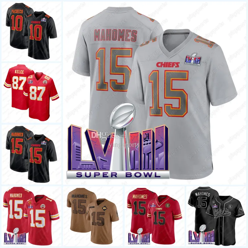 KC Chiefs American Football Shirts Featuring Patrick Mahomes Travis Kelce Isiah Pacheco Rashee Rice Nick Bolton Kadarius Toney Creed Humphrey Chris Jones And Anudike Uzomah From Yingsports 18.2 DHgate...