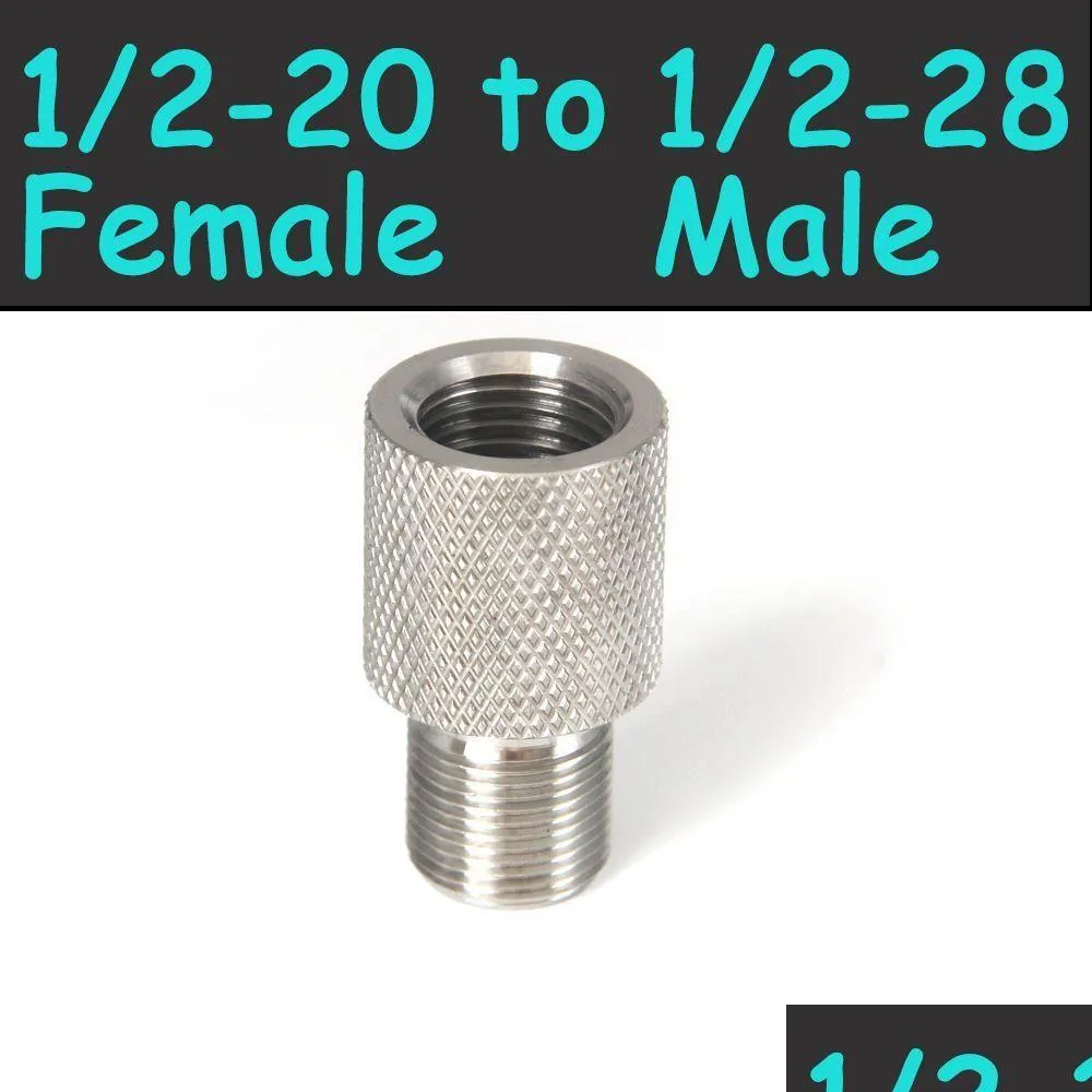 Fuel Filter 1/2-20 Female To 1/2-28 Male Stainless Steel Thread Adapter Screw Converter For Napa 4003 Wix 24003 Unf Unef Drop Deliver Dhcou