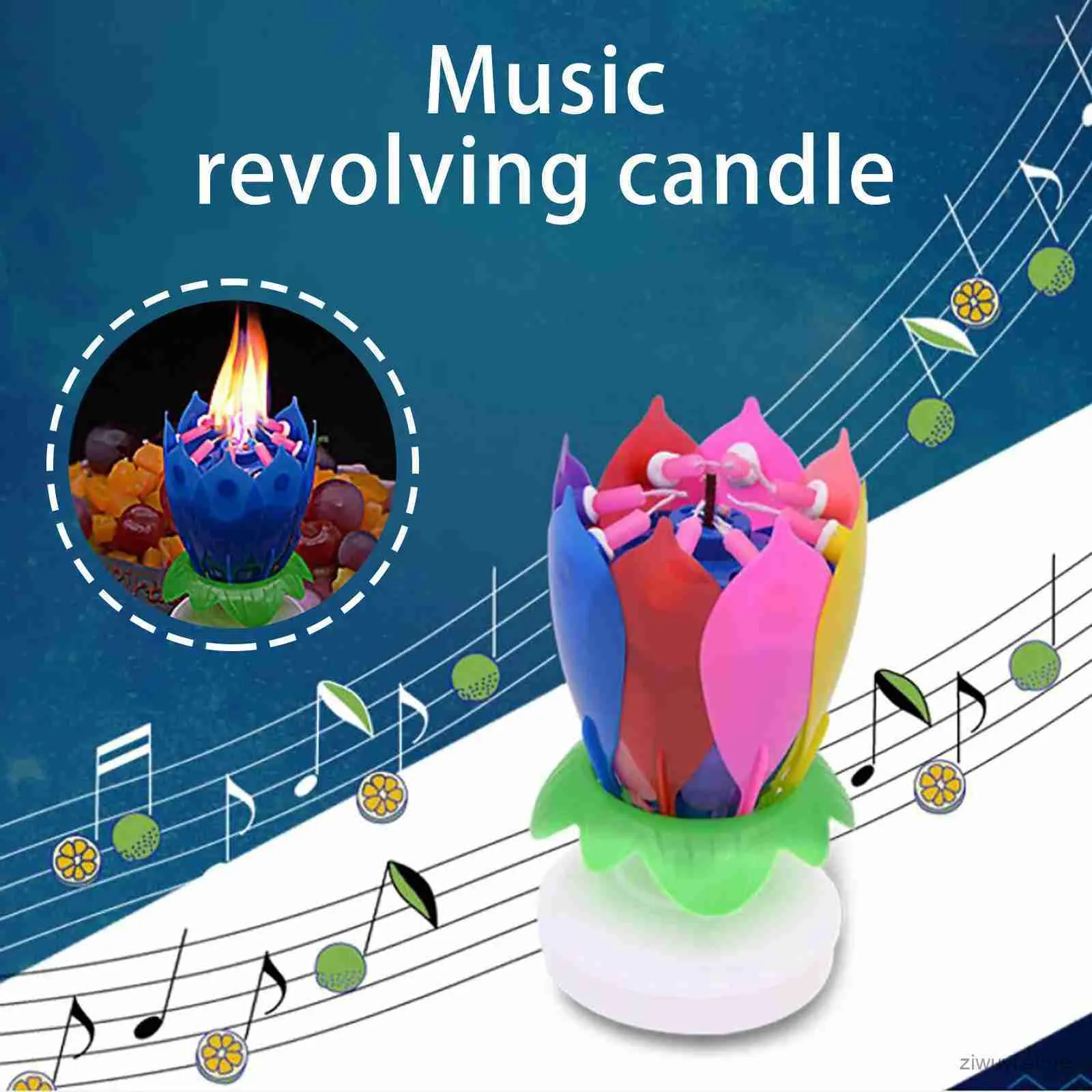 2PCS Świece Flower Candle LED Świąteczne elektryczne świece kwiatowe efekt wizualny Solid Parafin Unikalny kreatywność