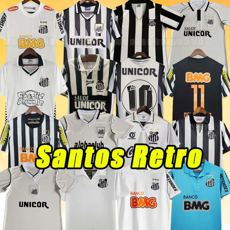 Santos FC Retro Soccer Jerseys Pato Sanchez Soteldo Davila Fulk Dejanini Camiseta de Futbol Football Shirt 11 12 13 98 99 1956 1958 1970 1993 1997 99 00 Classic Vintage