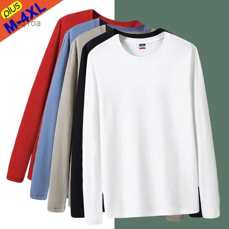 T-shirt da uomo T-shirt nave libera Uomo Donna T-shirt tinta unita in cotone Manica lunga T-shirt basic tinta unita Uomo Donna T-shirt slim fit Ragazzo Ragazza Taglie forti