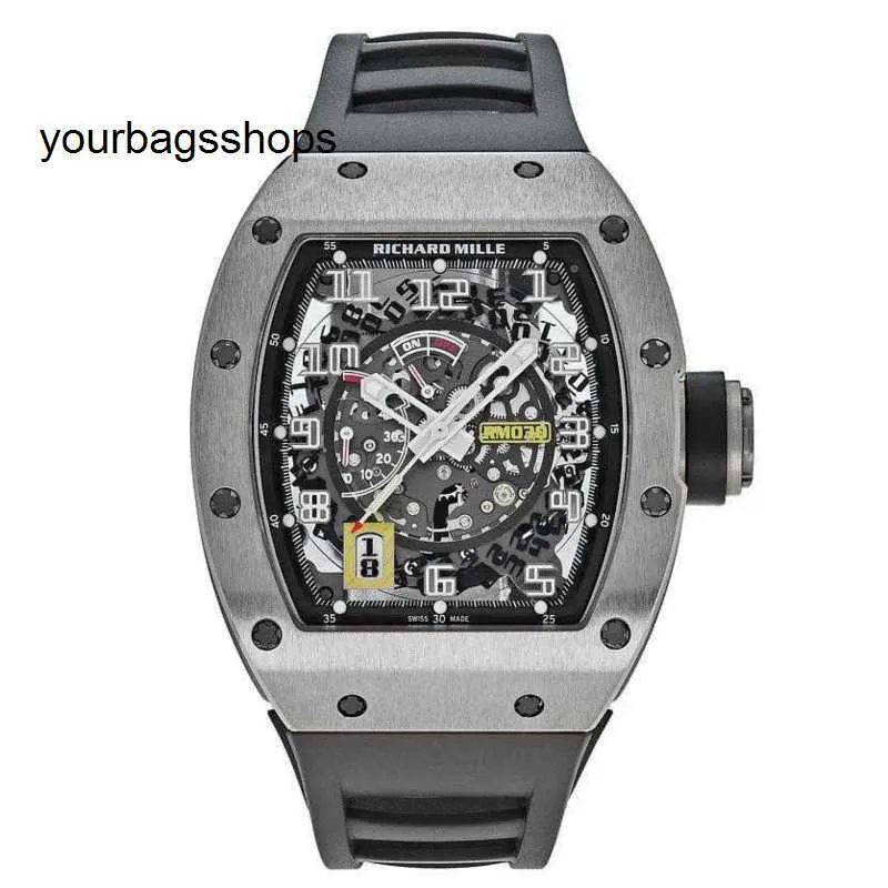 Movement Watch RM Wrist Watch Richarder Milles Wristwatch RM030 Titanium Alloy Declarable Rotor Men's Watch RM030 T8