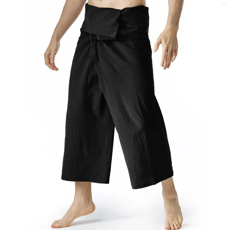 Pantaloni da uomo in cotone e gamba dritta ampia Tendenza a nove punti Sottile sensazione di caduta Ampia memoria Borsa da ragazzo Traversine Chino elasticizzati da uomo