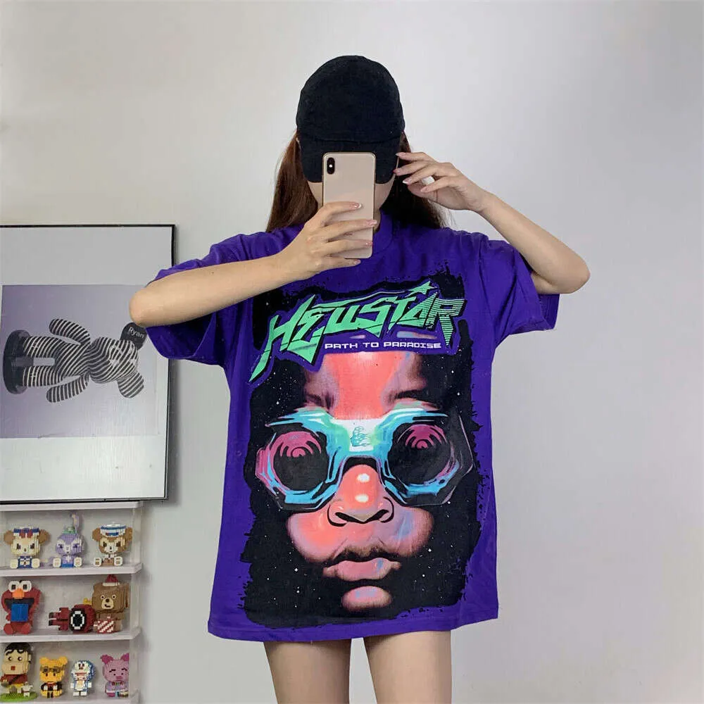 Hellstar t shirts Men T Shirts Women T-shirt Hip Hop Streetwear Trendy printed short sleeves Designer tee Loose fitting couple T-shirt Graffiti Funny T-shirt Fashion 39