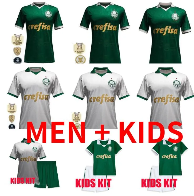 24 25 Palmeiras Soccer Trikots Champis Campeao Brasileio 2024 2025 Männer Kids Kit L. Adriano Ramires Dudo Gomez Veiga Willian Ri Fußball -Hemdspieler