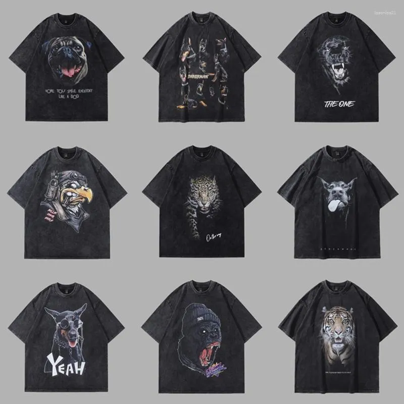 T-shirts pour hommes Frog Drift Mode Streetwear Qualité Graphiques animaux imprimés Vêtements vintage Lâche T-shirts surdimensionnés Tops Chemise pour hommes