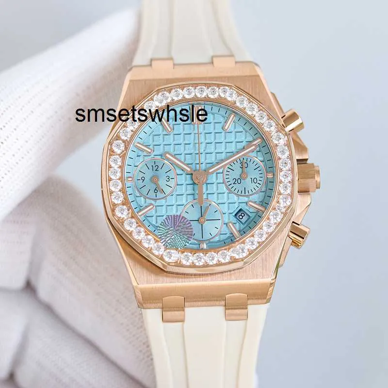 Orologi di design Cassa con orologio con diamanti Movimento meccanico automatico 7750 37mm Zaffiro luminoso impermeabile Donna De Luxe