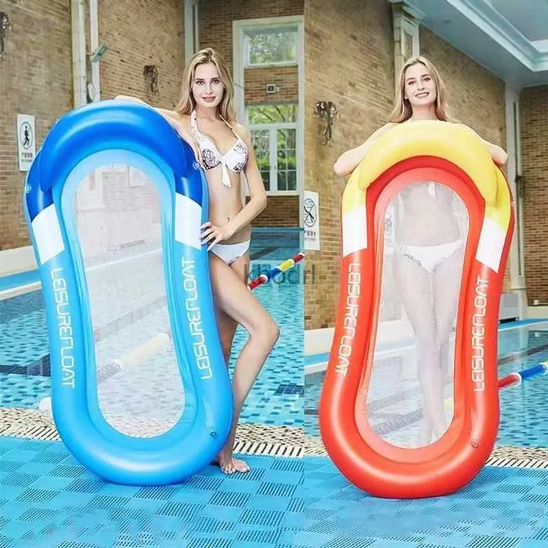 Other Pools SpasHG Inflatable Women Air Mattress Water Hammock Swimming Ring Kids Big Float Toy Swim Tube Chair Pool Floats Accessories YQ240129