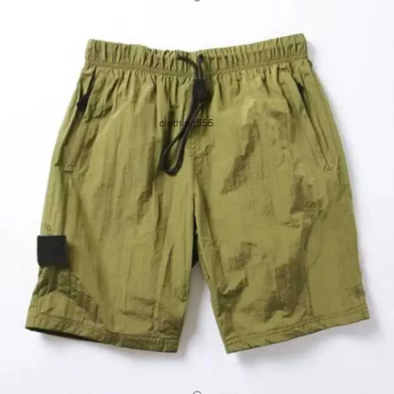 Shorts masculinos praia 2023 verão mens calças curtas moda correndo solto processo de lavagem de secagem rápida de tecido puro na moda casual ins pedras ilha 645ess84fc