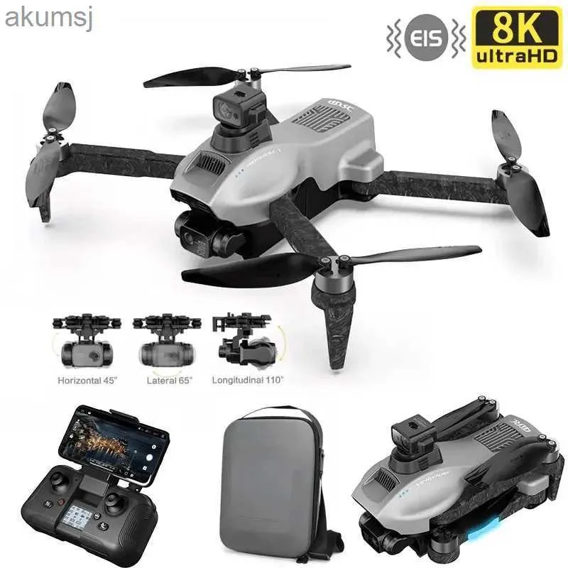 Drones F13 GPS Drone 8K professionnel EIS 3 axes Anti-secousse cardan Drones 360 évitement d'obstacles sans brosse quadrirotor RC Distance 5KM YQ240129