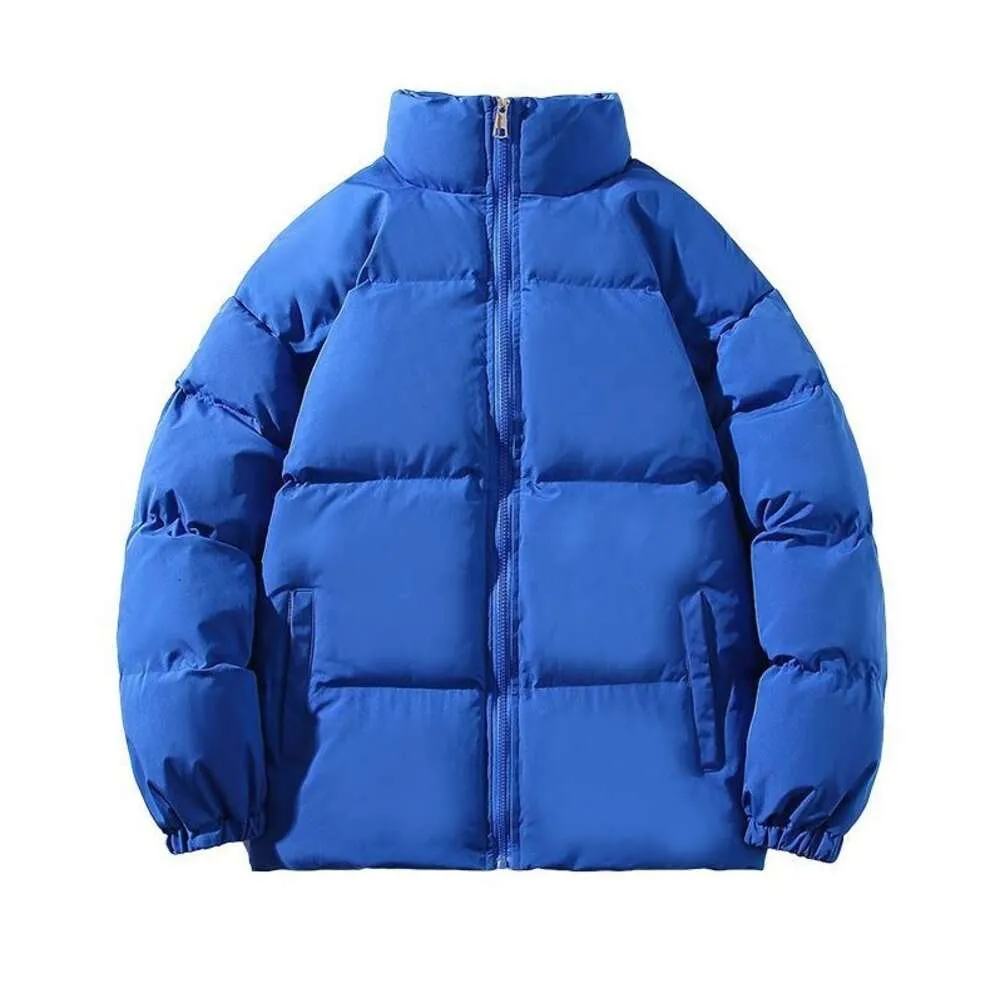 Automne et hiver nouveau manteau de coton masculin édition coréenne lâche grand cou debout