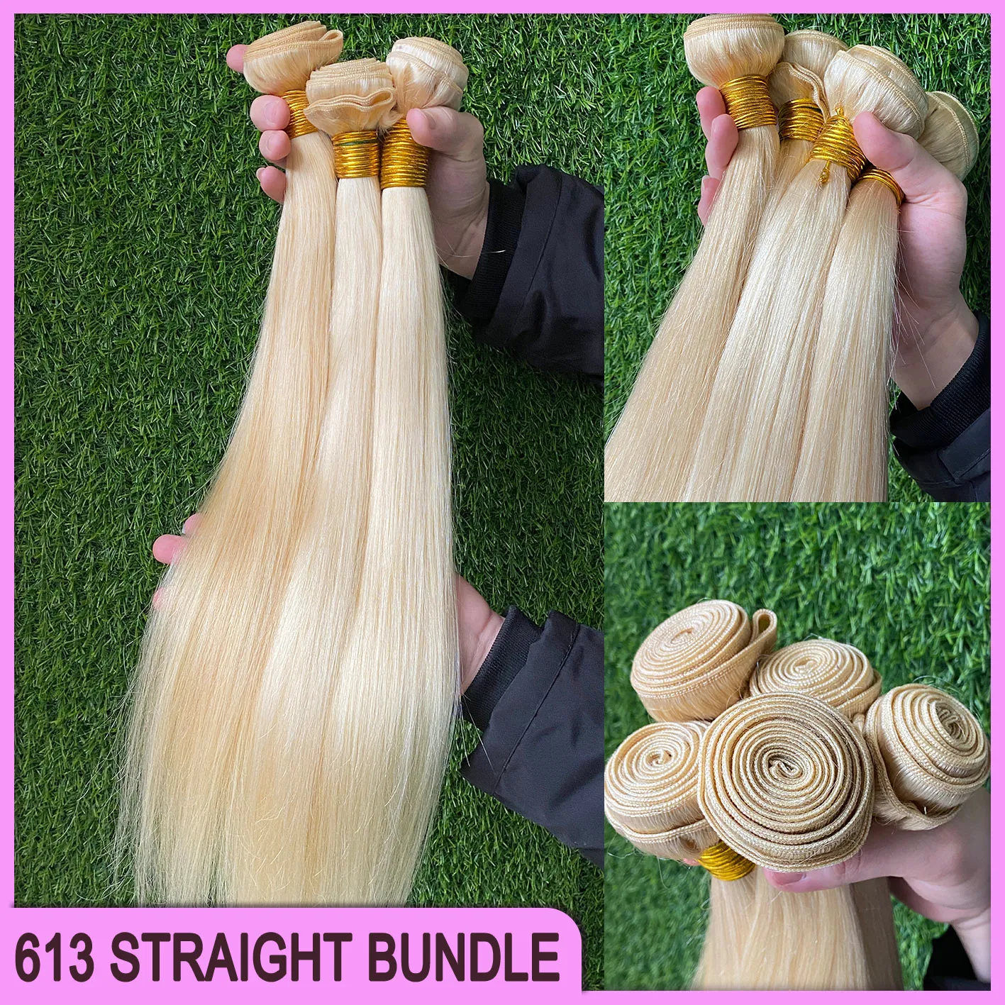 Raw Virgin Malaysian Remy Human Hair Bundles Silky Straight & Wavy Hair Extensions: 3 Bundles Raw Virgin  main image 4