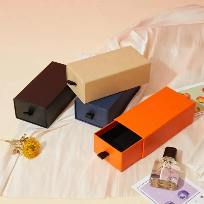 Мешочки для ювелирных изделий, ящик, коробка, выдвижное стеклянное ожерелье, подвеска, браслет, упаковка, крафт-бумага для подарка