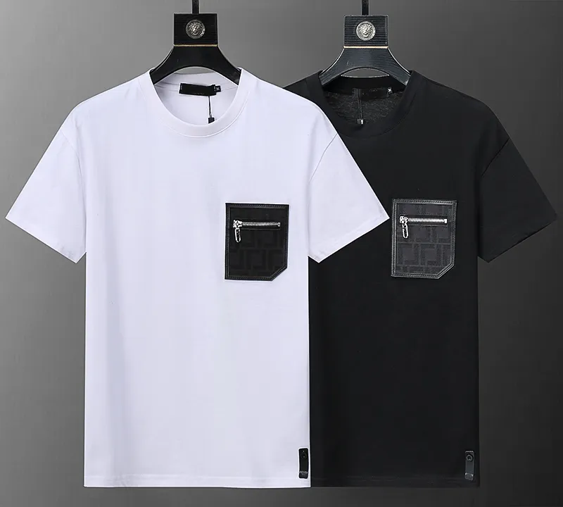Summer Fashion Simple black letter-print T-shirt Pair of top white men's T-shirt Casual loose women's T-shirt Asian size M-3XL6