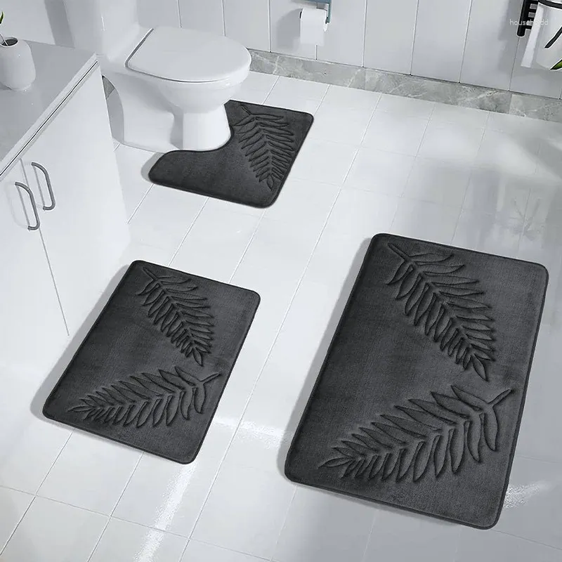 Bath Mats Memory Foam Mat Toilet Extra Soft Non-Slip Bathroom Super Comfort For Floor Rug Foot