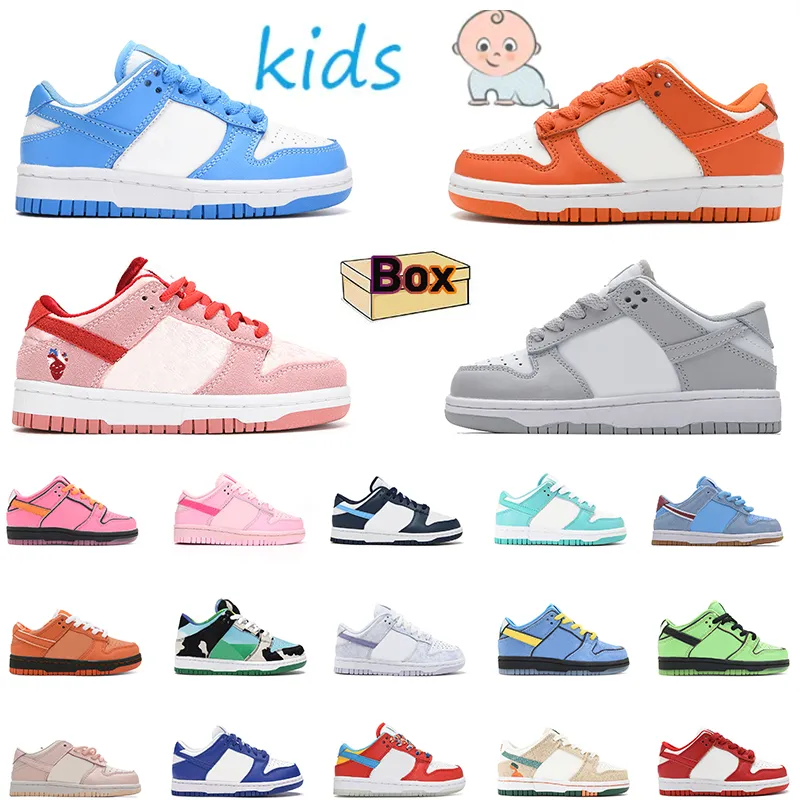 Running Shoes kids designer shoes school baby Boys girls triple pink University Red Gold UNC kid shoes Trainers baby sneakers Size US 3Y Eur 24-35 sports Free shipping