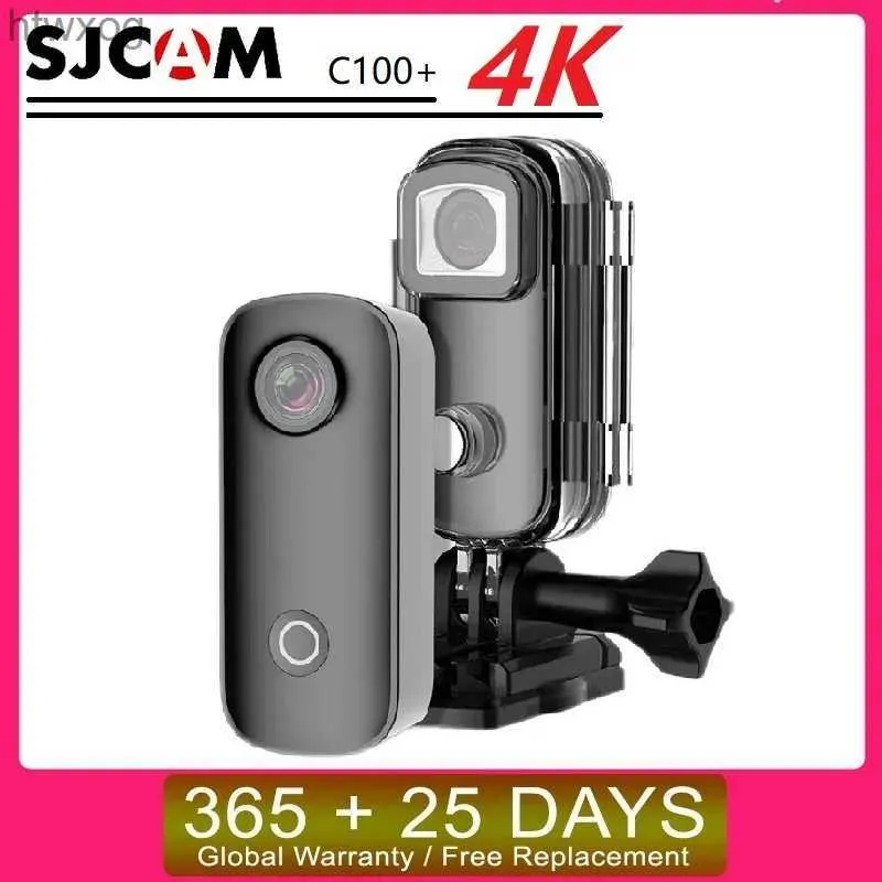 Caméras vidéo d'action sportive SJCAM C100 + C100 Plus Mini caméra d'action au pouce 4K 30FPS H.265 NTK96675 WiFi 30M caméra DV de sport étanche YQ240129