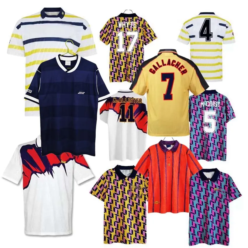 Retro 1986 87 1989 99 1992 93 94 95 96 97 98 99 2000 Scotland Soccer Jerseys McAllister Whyte Gallacher Hendry McCoist Classic Football Shirt