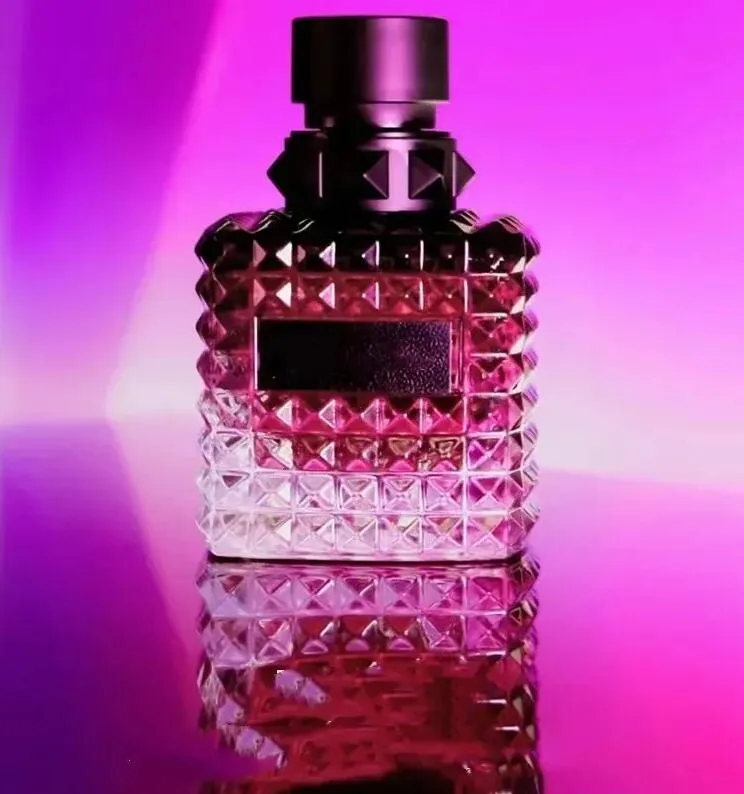 Born in Roma Intense parfum ROZE Coral Fantasy 100ml Lady Girl parfums Donna Uomo Woman Fragarance Floral Spray EDP Charmante geur Parfum Topkwaliteit Snel schip