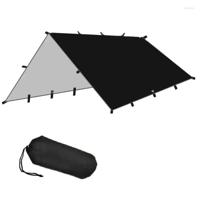 Tenten En Schuilplaatsen Camping Tent Tarp 4x4m/4x3m/3x3m Toeristische Picknick Survival Zon Onderdak Schaduw Canop Outdoor Strand Waterdichte Luifel Zonnescherm