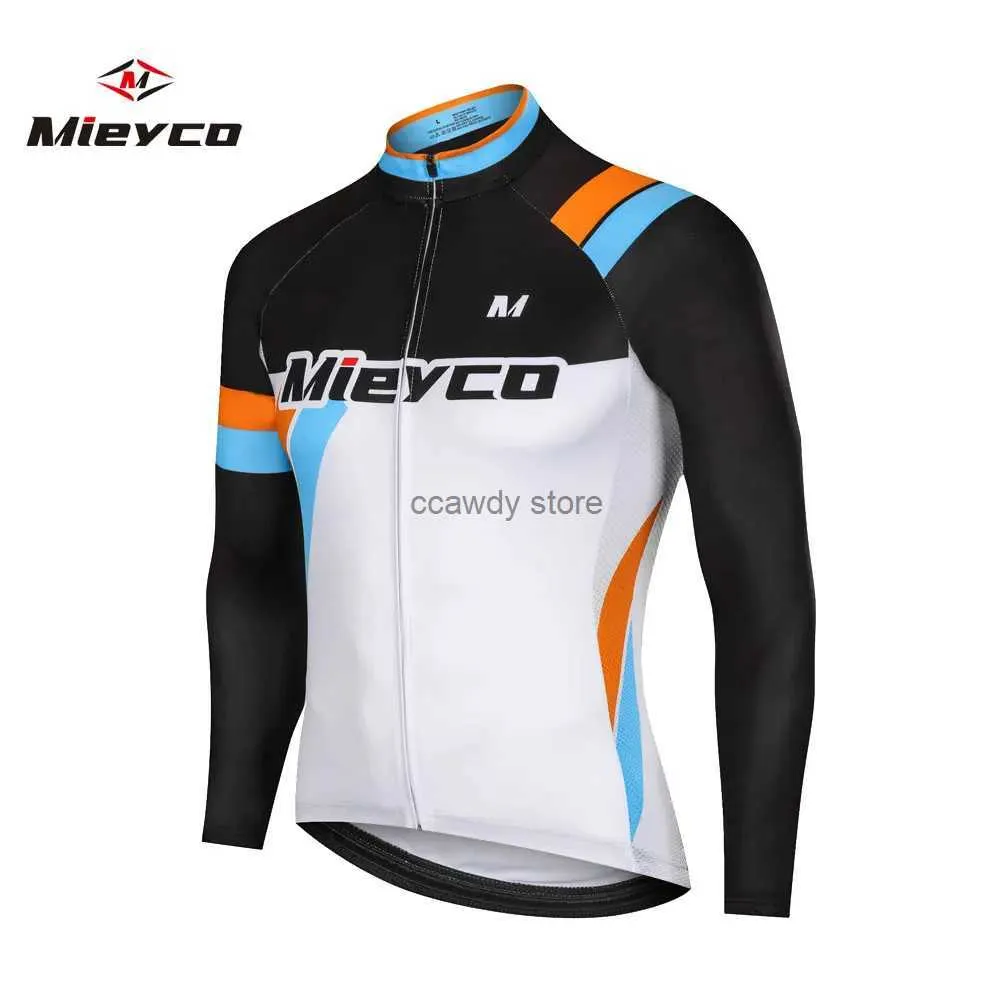 T-shirty męskie Mieyco Najwyższa jakość Biała najwyższa jakość Krótka Kuchnia Jersey Ropa Ciclismo Cycling Clothing Men Pro Team Road Shirth24129