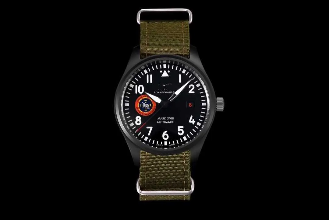 Montre IWCF Montre E07002 hommes avec pilote de Luxe Montre-bracelet mécanique de Luxe haute qualité Prx mouvement de boîte automatique Uhrghjgyt