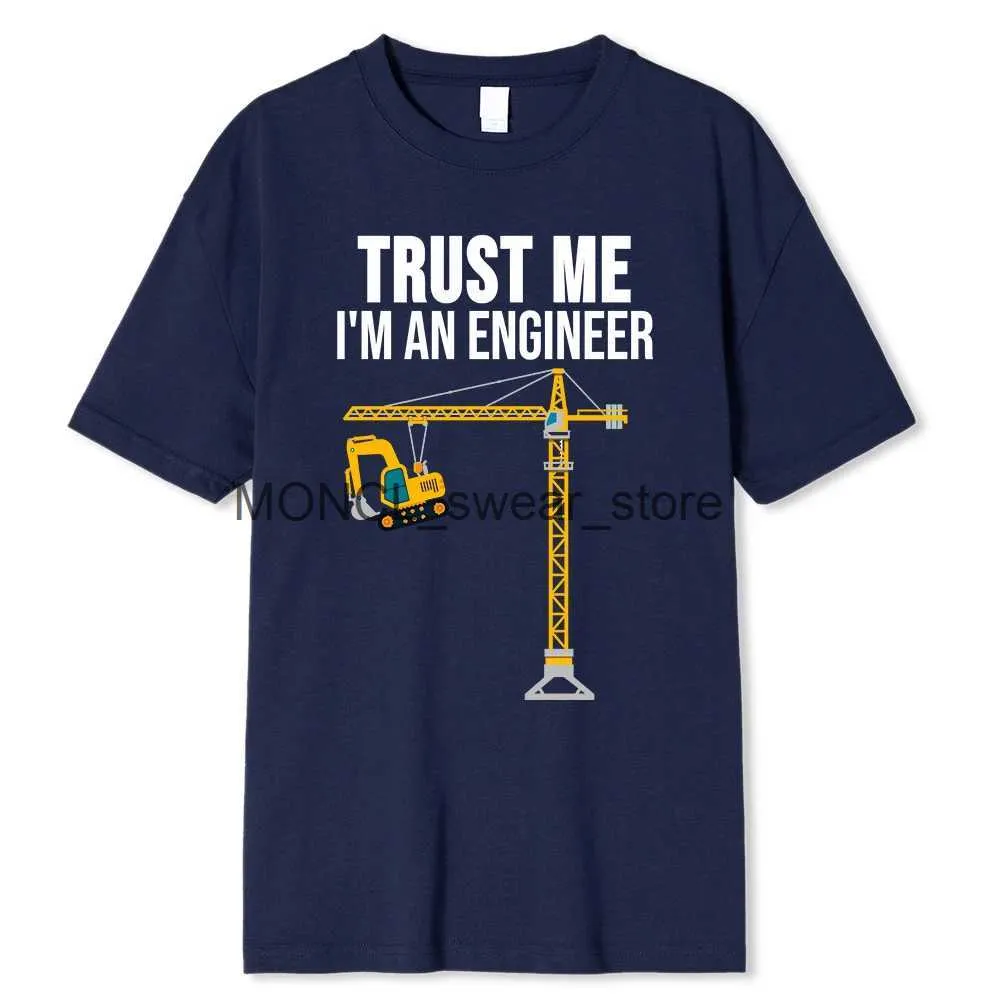 Мужские футболки с косоглазой я инженерная печатная одежда для печати мужчинам из негабаритных футболок летние футболки хлопковая мода.