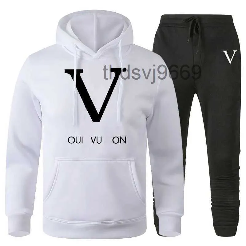 Mode Automne Hiver Hommes Survêtements Femmes Designer Vêtements Ensembles Sweat à capuche Pantalon Veste Casual Sweat Tech Fleece Louishoodies Joggers Impression Survêtement SR9B