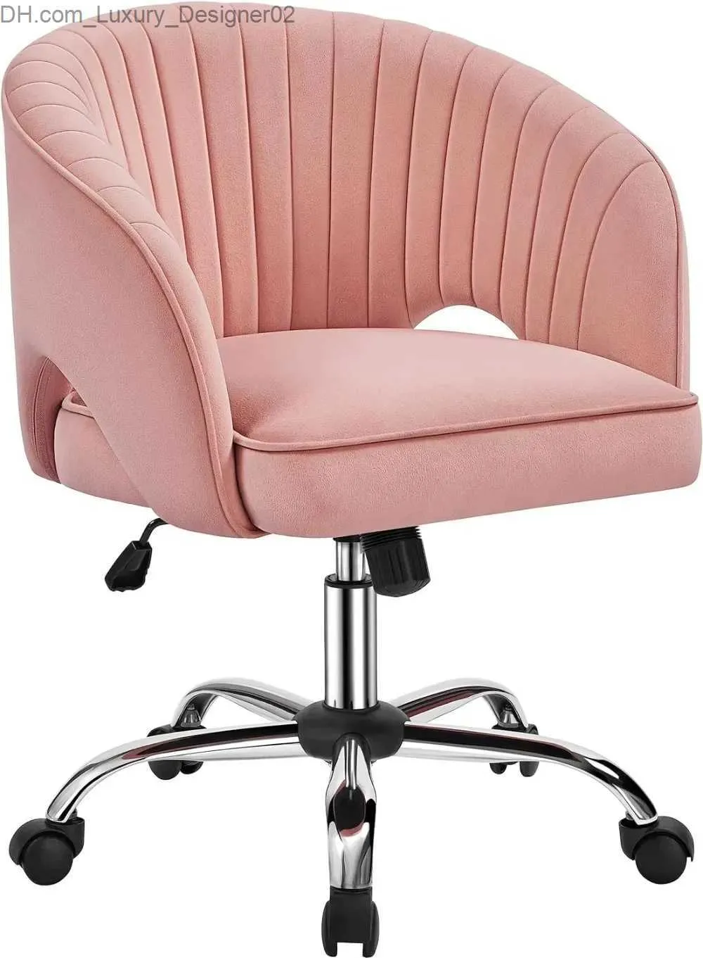 Inne meble krzesło domowe aksamitne krzesło biurka tapicerowane nowoczesne krzesło obrotowe kępki lufy obrotowe koła do biur do badań próżności Q240129