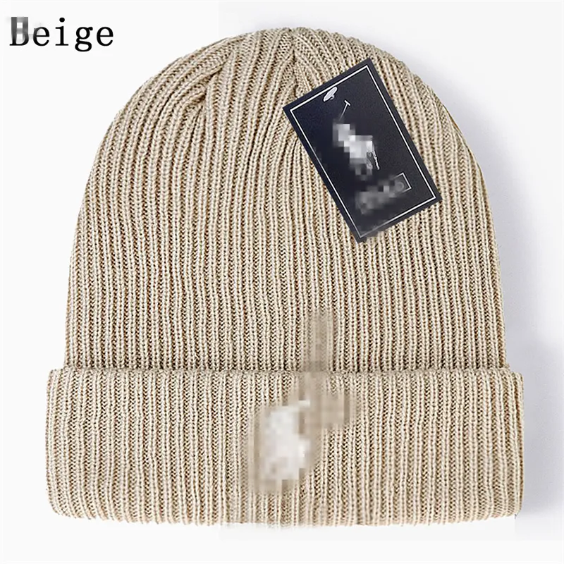 Gute Qualität Neue Designer Polo Beanie Unisex Herbst Winter Beanies Strickmütze für Männer und Frauen Hüte Klassische Sport Schädel Caps Damen Casual z14