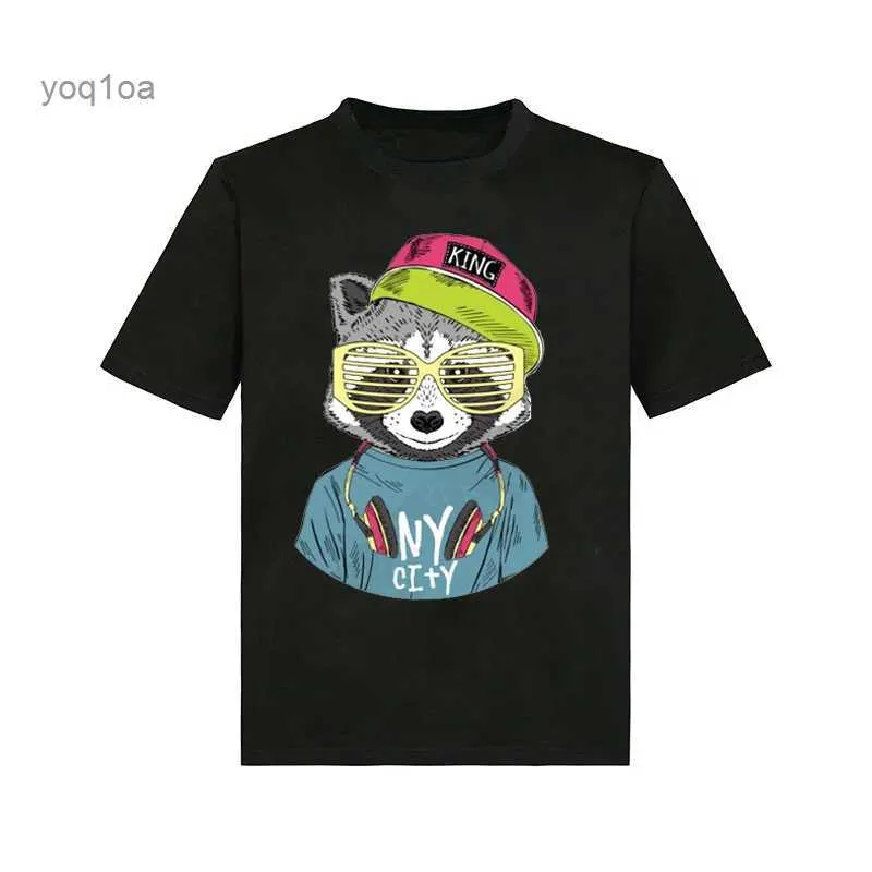 Men's T-Shirts Raccoon Summer Oversized T Shirt 3D Men's Short Sleeve Top Round Neck Fashion Casual Streetwear New